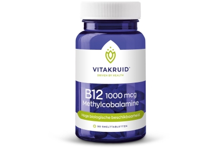 Vitakruid B12 1000 mcg Methylcobalamin 90 smelttabletten