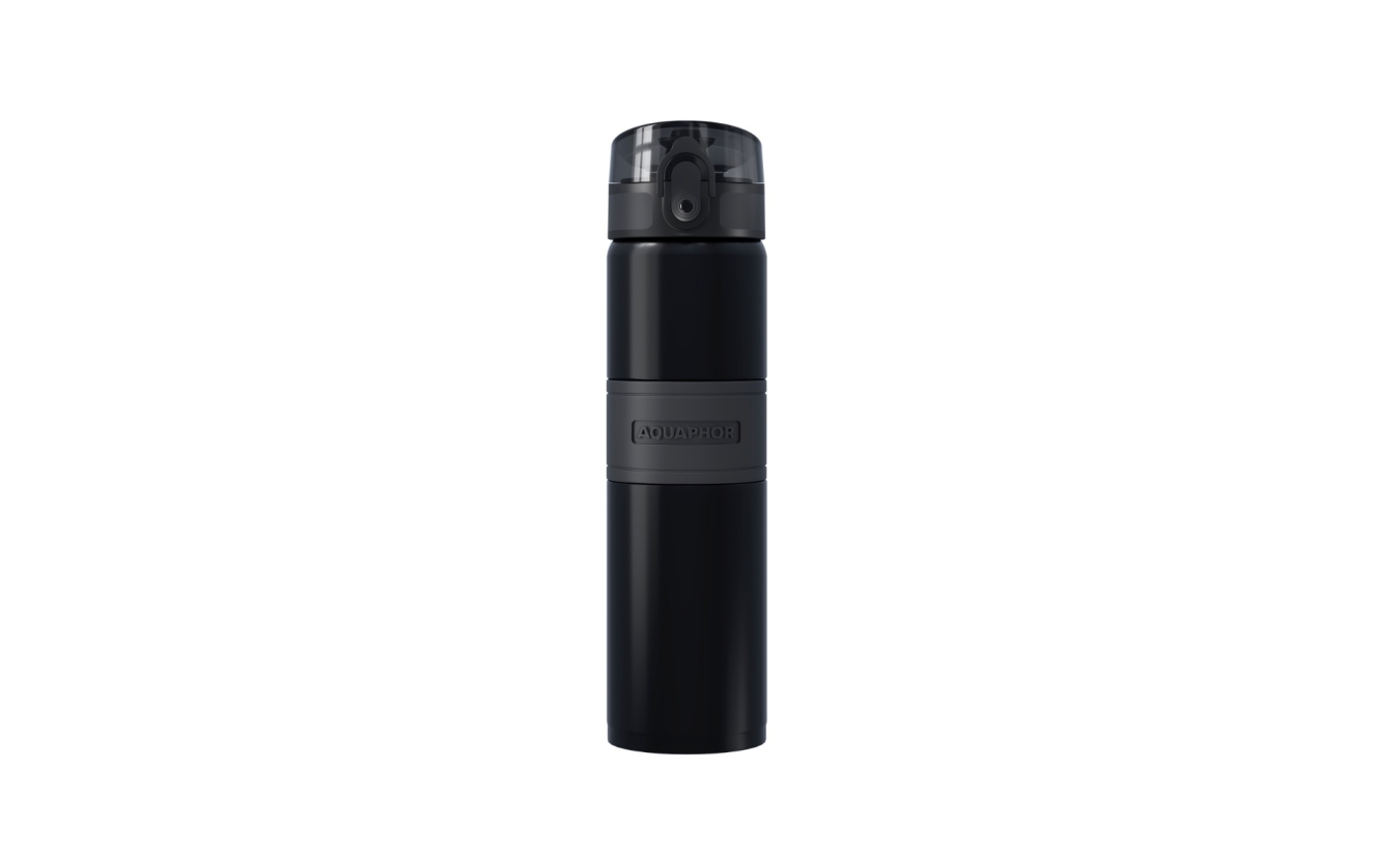 AQUAPHOR thermo bottle City Cool met filter (zwart)