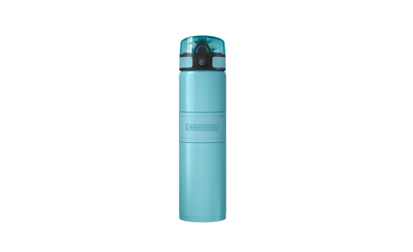 AQUAPHOR thermo bottle City Cool with filter (blauw)